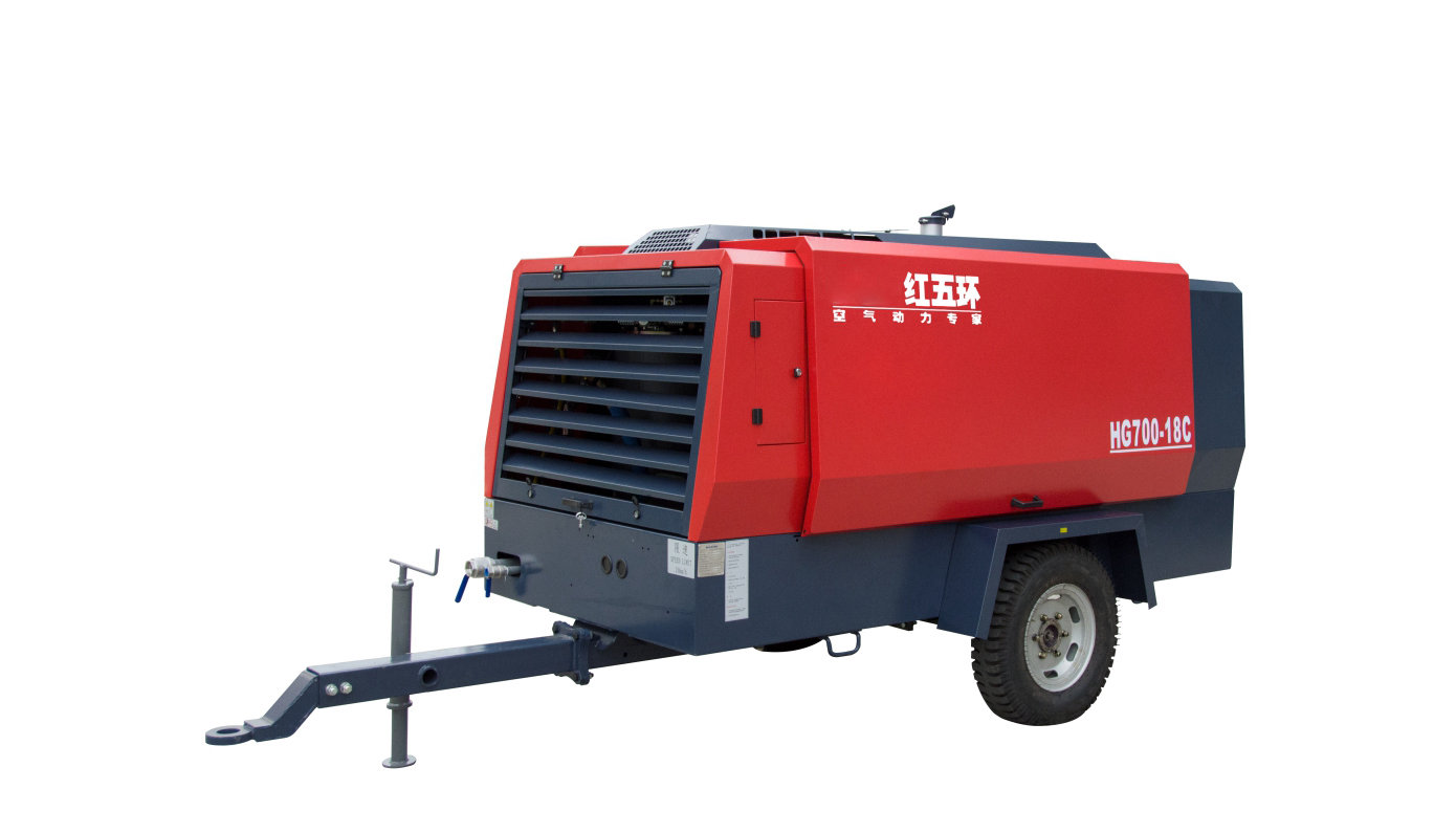 柴驅(qū)-HG系列單級高壓移動空壓機（兩輪）HG650、HG750、HG550、HG700 柴移